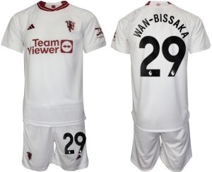 Manchester United Aaron Wan-Bissaka #29 Derde tenue Voetbalshirts 2023-24 Korte Mouw (+ Korte broeken)