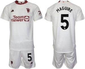 Manchester United Harry Maguire #5 Derde tenue Voetbalshirts 2023-24 Korte Mouw (+ Korte broeken)