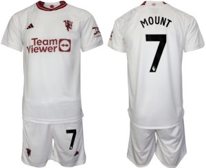 Manchester United Mason Mount #7 Derde tenue Voetbalshirts 2023-24 Korte Mouw (+ Korte broeken)