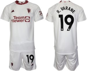Manchester United Raphael Varane #19 Derde tenue Voetbalshirts 2023-24 Korte Mouw (+ Korte broeken)