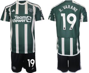 Manchester United Raphael Varane #19 Uit tenue Voetbalshirts 2023-24 Korte Mouw (+ Korte broeken)