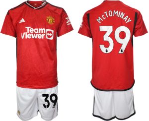 Manchester United Scott McTominay #39 Thuis tenue Voetbalshirts 2023-24 Korte Mouw (+ Korte broeken)