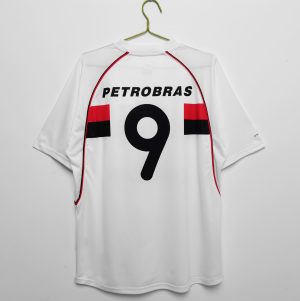 Retro 2002 Flamengo #9 Uit tenue Korte Mouw Voetbalshirts
