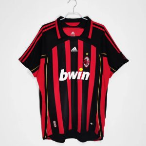 AC Milan 2006/07 Thuis tenue Korte Mouw Voetbalshirts