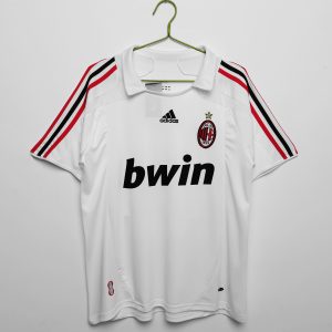 AC Milan 2007/08 Uit tenue Korte Mouw Voetbalshirts