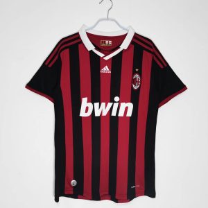 AC Milan 2009/10 Thuis tenue Korte Mouw Voetbalshirts