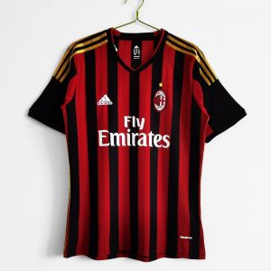 AC Milan 2013/14 Thuis tenue Korte Mouw Voetbalshirts