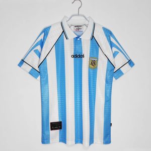 Argentinië 1996/97 Thuis tenue Korte Mouw Retro Voetbalshirts