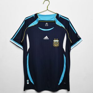 Argentinië 2006 Uit tenue Korte Mouw Retro Voetbalshirts