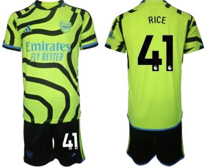 Arsenal Declan Rice #41 Uit tenue Voetbalshirts 2023-24 Korte Mouw (+ Korte broeken)