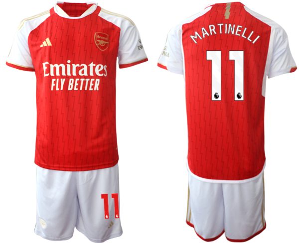 Arsenal Gabriel Martinelli #11 Thuis tenue Voetbalshirts 2023-24 Korte Mouw (+ Korte broeken)