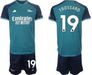 Arsenal Leandro Trossard #19 Derde tenue Voetbalshirts 2023-24 Korte Mouw (+ Korte broeken)