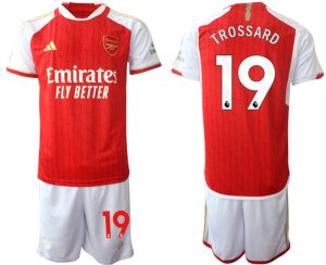 Arsenal Leandro Trossard #19 Thuis tenue Voetbalshirts 2023-24 Korte Mouw (+ Korte broeken)