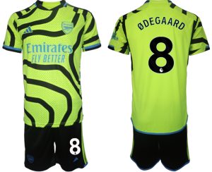 Arsenal Martin Odegaard #8 Uit tenue Voetbalshirts 2023-24 Korte Mouw (+ Korte broeken)