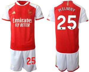 Arsenal Mohamed Elneny #25 Thuis tenue Voetbalshirts 2023-24 Korte Mouw (+ Korte broeken)