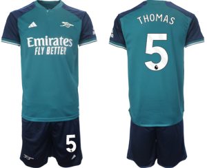 Arsenal Thomas Partey #5 Derde tenue Voetbalshirts 2023-24 Korte Mouw (+ Korte broeken)
