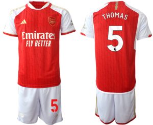 Arsenal Thomas Partey #5 Thuis tenue Voetbalshirts 2023-24 Korte Mouw (+ Korte broeken)