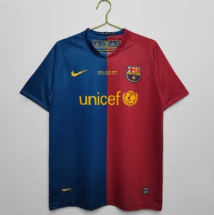 Barcelona 2008/09 Thuis tenue Korte Mouw Retro Voetbalshirts