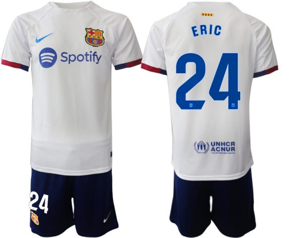 Barcelona Eric Garcia #24 Uit tenue 2023-24 Korte Mouw (+ Korte broeken)