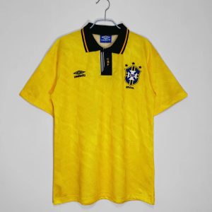 Brazilië 1991/93 Thuis tenue Korte Mouw Retro Voetbalshirts