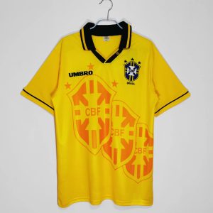 Brazilië 1993/94 Thuis tenue Korte Mouw Retro Voetbalshirts