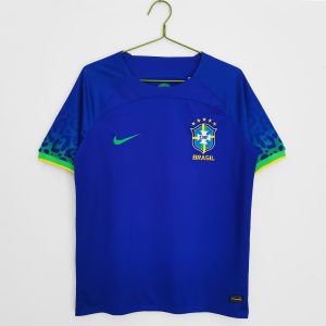 Brazilië 2022/23 Uit tenue Korte Mouw Voetbalshirts