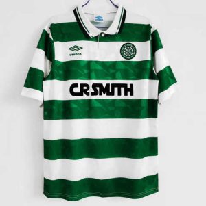 Celtic 1989/91 Thuis tenue Korte Mouw Retro Voetbalshirts