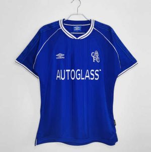 Chelsea 1999/01 Thuis tenue Korte Mouw Retro Voetbalshirts