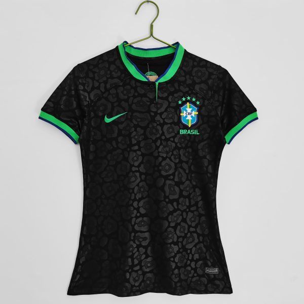 Dames Brazilië 2022/23 Derde Shirt Korte Mouw Voetbalshirts