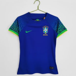 Dames Brazilië 2022/23 Uit tenue Korte Mouw Voetbalshirts