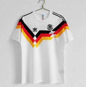 Duitsland 1990 Thuis tenue Korte Mouw Retro Voetbalshirts