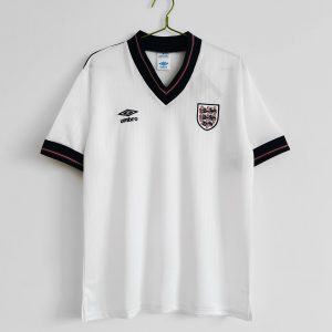 Engeland 1984/87 Thuis tenue Korte Mouw Retro Voetbalshirts