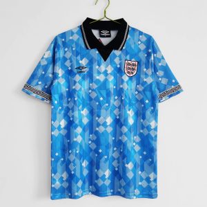 Engeland 1990 Derde tenue Korte Mouw Retro Voetbalshirts
