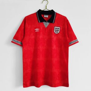 Engeland 1990 Uit tenue Korte Mouw Retro Voetbalshirts