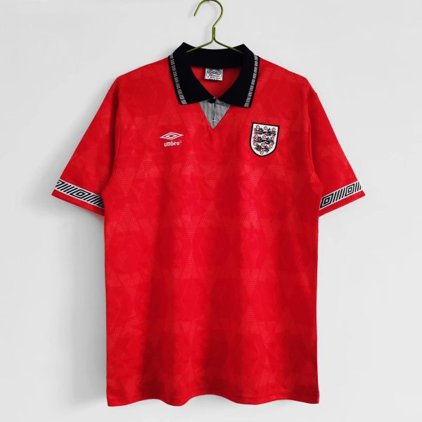 Engeland 1990 Uit tenue Korte Mouw Retro Voetbalshirts