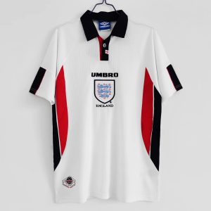 Engeland WK 1998 Thuis tenue Korte Mouw Retro Voetbalshirts