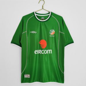 Ireland 2002 Thuis tenue Korte Mouw Retro Voetbalshirts