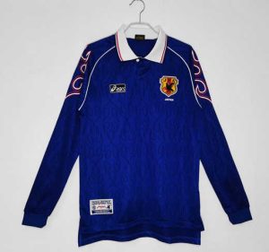 Japan 1998 Thuis tenue Lange Mouwen Retro Voetbalshirts