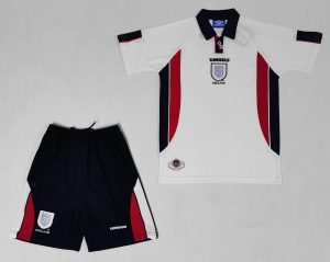 Kids Engeland WK 1998 Thuis tenue Korte Mouw (+ Korte broeken) Retro Voetbalshirts
