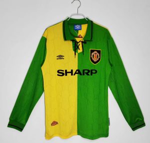 Manchester United 1992/94 Derde tenue Lange Mouwen Retro Voetbalshirts