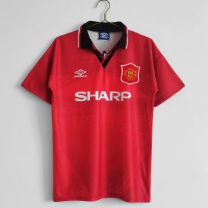 Manchester United 1994/96 Thuis tenue Korte Mouw Retro Voetbalshirts