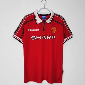 Manchester United 1998/99 Thuis tenue Korte Mouw Retro Voetbalshirts
