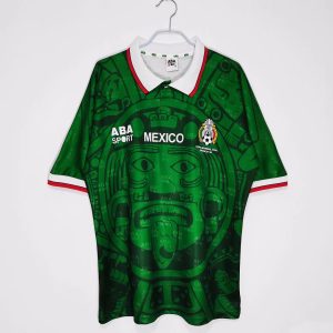Mexico 1998 Thuis tenue Korte Mouw Retro Voetbalshirts