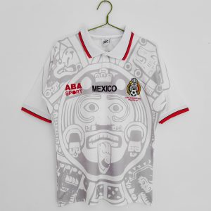 Mexico 1998 Uit tenue Korte Mouw Retro Voetbalshirts