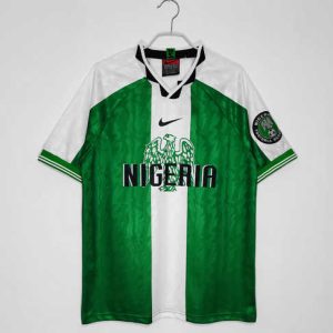 Nigeria 1996 Thuis tenue Korte Mouw Retro Voetbalshirts