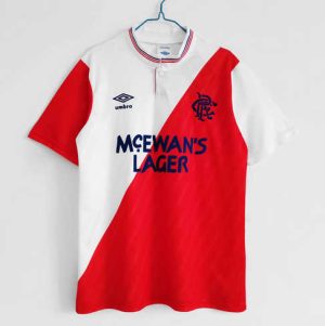 Rangers 1987/88 Uit tenue Korte Mouw Retro Voetbalshirts
