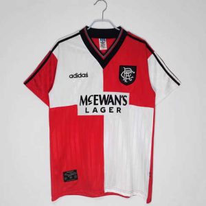 Rangers 1995/96 Uit tenue Korte Mouw Retro Voetbalshirts