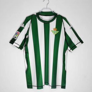 Real Betis 2003/04 Thuis tenue Korte Mouw Retro Voetbalshirts