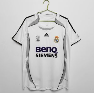 Real Madrid 2006/07 Thuis tenue Korte Mouw Retro Voetbalshirts