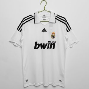 Real Madrid 2008/09 Thuis tenue Korte Mouw Retro Voetbalshirts